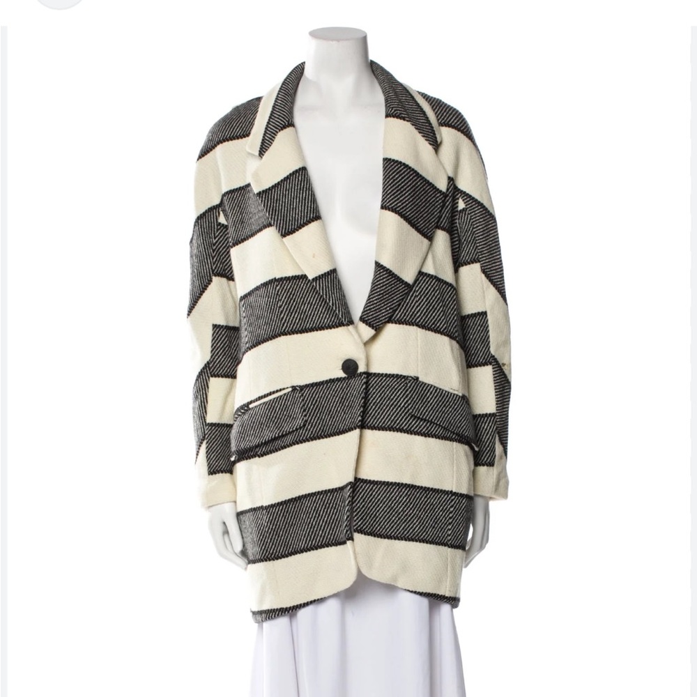Rag and bone wool striped coat size S/Xs